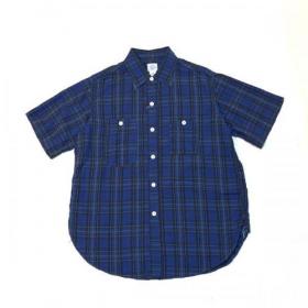 PostOveralls /#1206S No.6 Shirt S/S_seersucker blu