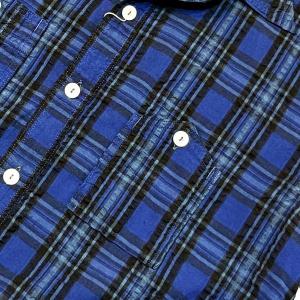 PostOveralls /#1206S No.6 Shirt S/S_seersucker blu