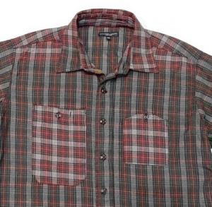 Engineered Garments /Work Shirt_Cotton Smoky Plaid