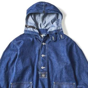 PostOveralls / #1105 NAVY Parka_blue denim