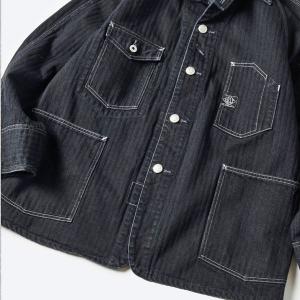 Post Overalls /#1102 Engineers' Jacket_denim black