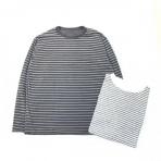 GOOD ON / Reversibe Border LS Crew Tee