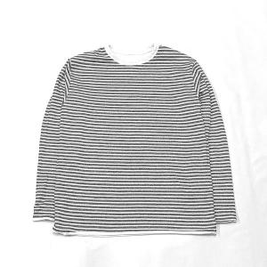 GOOD ON / Reversibe Border LS Crew Tee