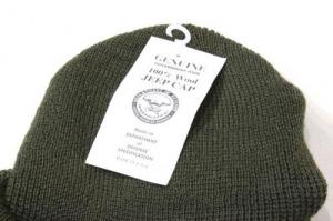 US Military / DeadStock Wool Jeep Cap_Olive 